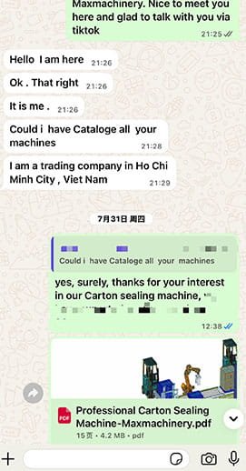 Carton Sealer Discussing